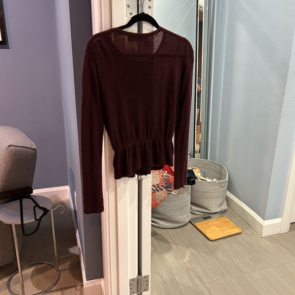 Marni plum color sheer cardigan - Picture 2 of 3